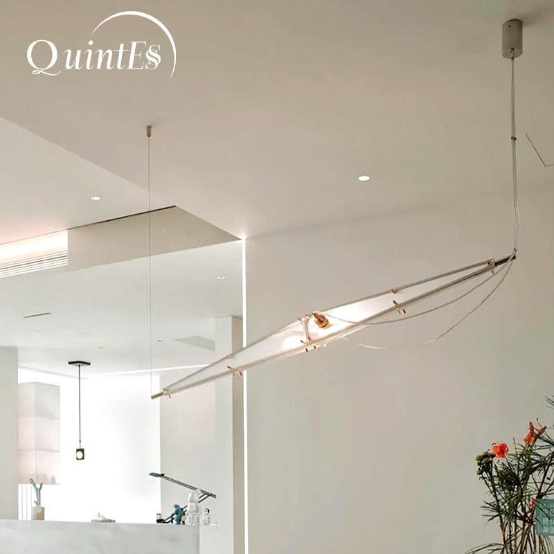 Interior Design Years Of Study - ثريا زجاجية LED بتصميم بسيط، إضاءة