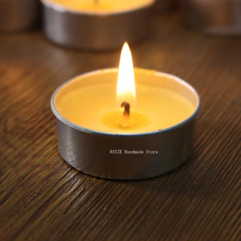 Ceramic Candle Vessel - علبة شمع شاي دائرية من الألومنيوم
