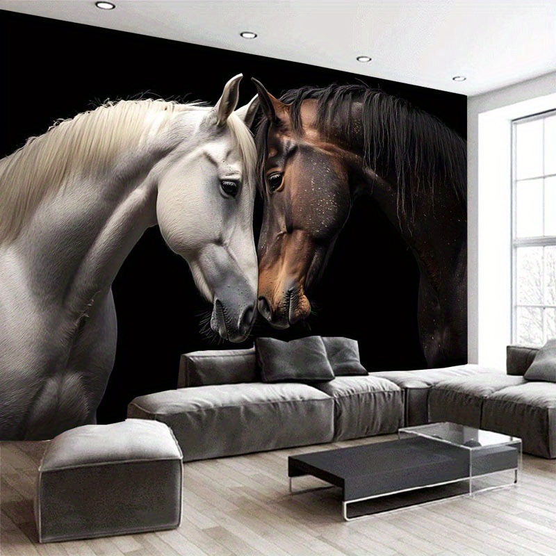 Interior Design Studio - غرفة معيشة عصرية مع جدارية فنية