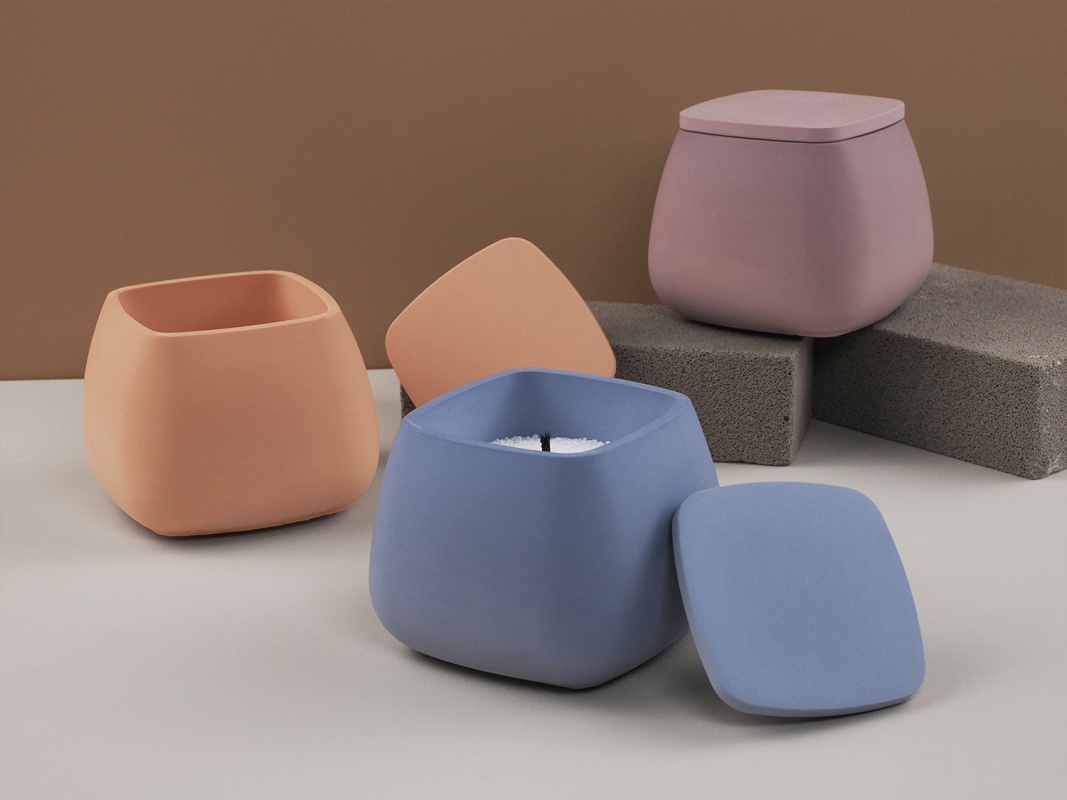 1 مجموعة مربع صندوق تخزين الأش - مراجعة Ceramic Candle Vessel وسعره
