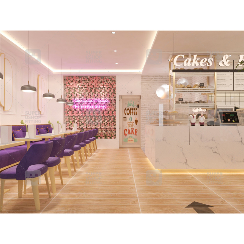 تصميم داخلي مخصص لمحلات الشاي  - مراجعة Interior Design Of Cafe وسعره