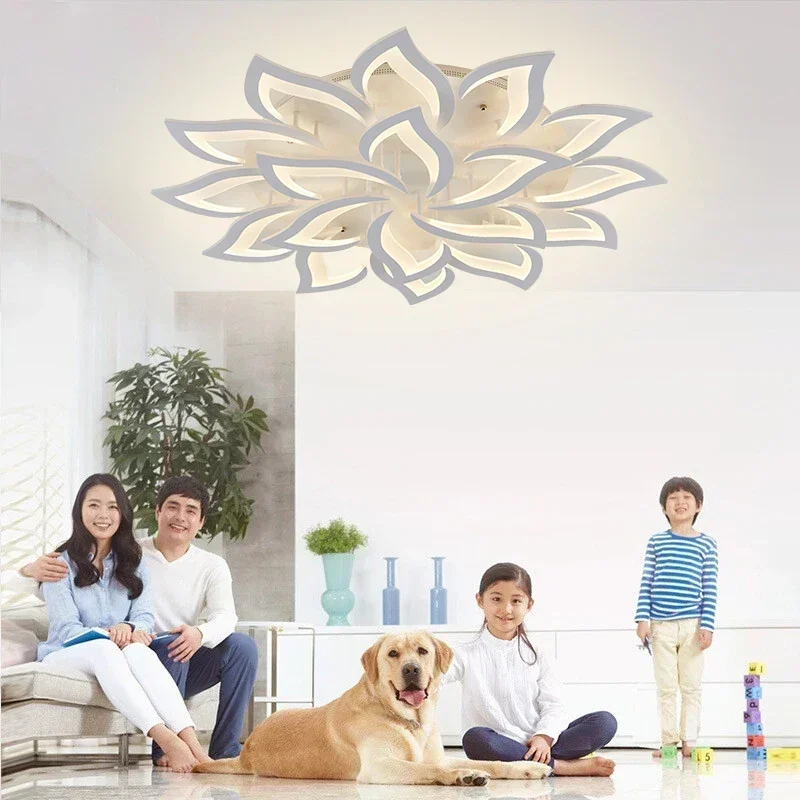 مصمم LED البتلة الثريا غرفة ال - مراجعة Interior Design Remote وسعره