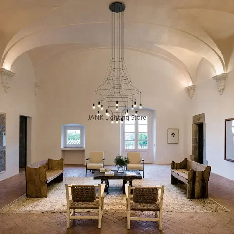 ثريا LED عصرية إبداعية للدرج،  - مراجعة Interior Design Years Of Study وسعره
