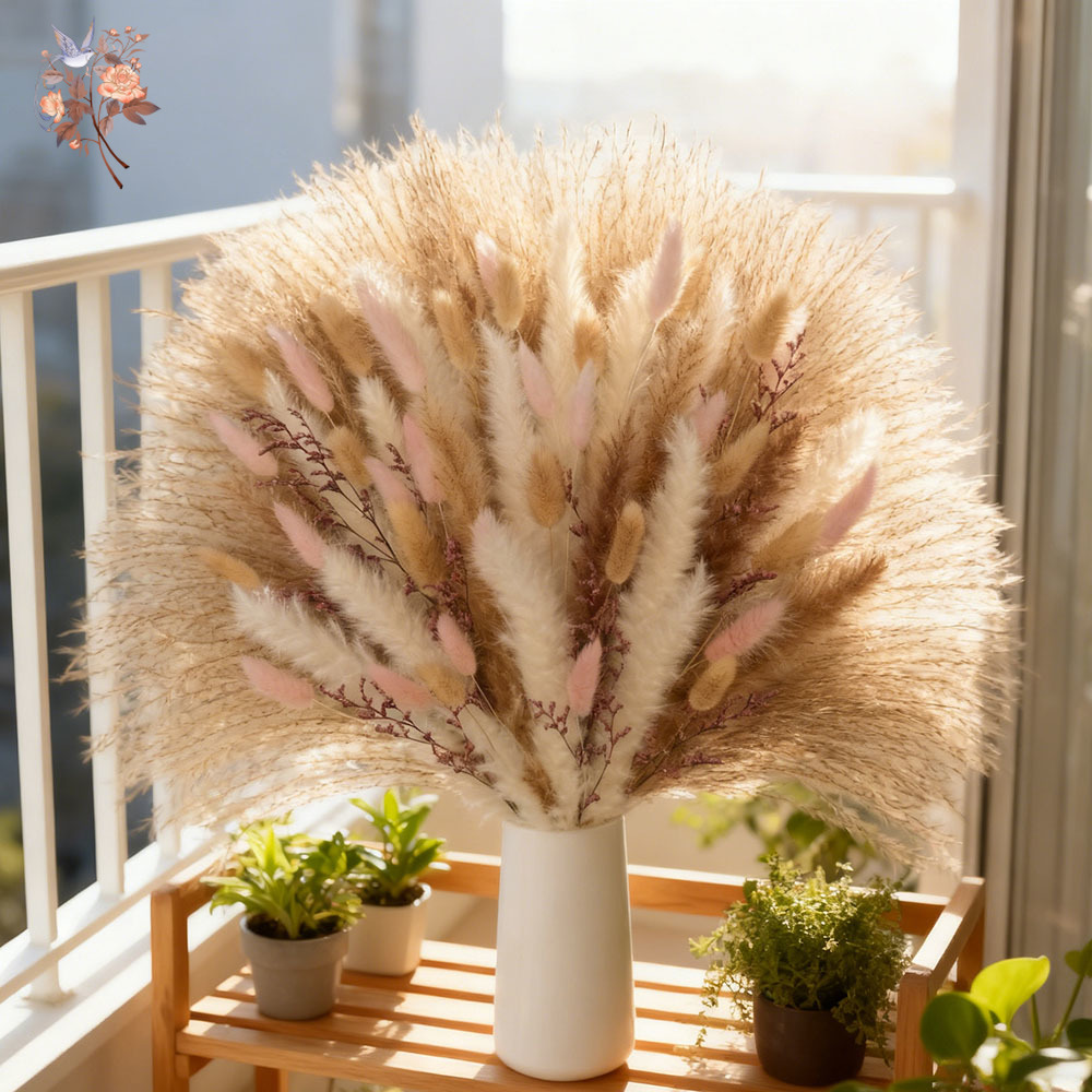 رقيق Pampas أرنب ذيول العشب ال - مراجعة Dried Pampas Bundle وسعره