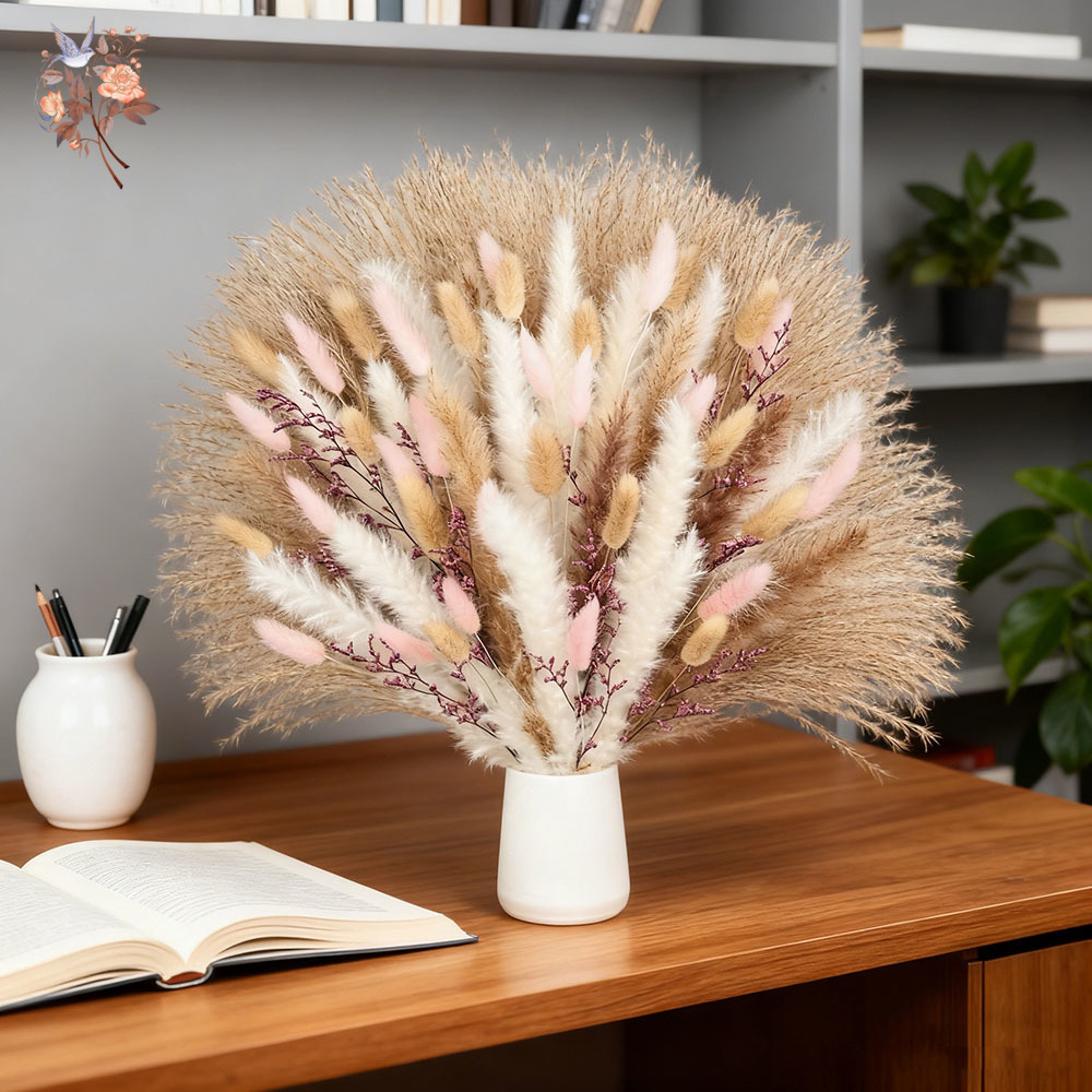 رقيق Pampas أرنب ذيول العشب ال - مراجعة Dried Pampas Bundle وسعره