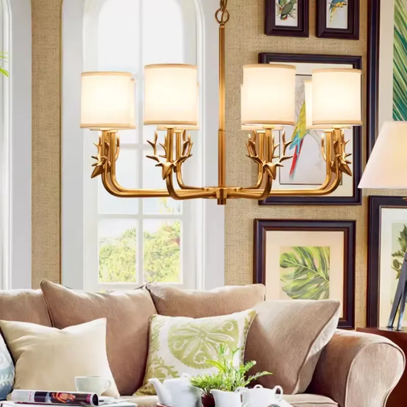 ثريا نحاسية لغرفة المعيشة وغرف - مراجعة Interior Design Years Of Study وسعره