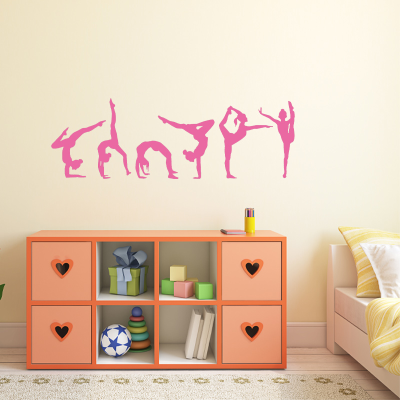 مجموعة من 6 ملصق حائط للجمباز  - مراجعة Interior Design Layout وسعره