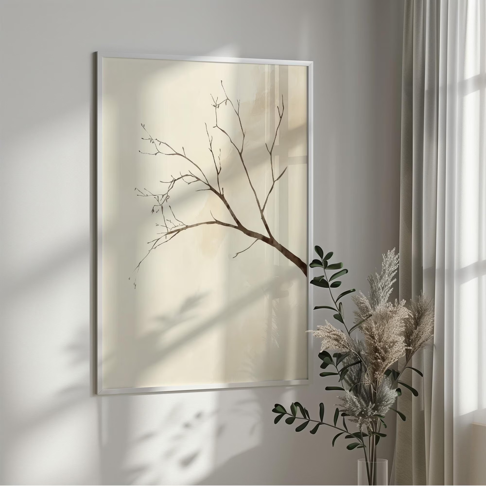 لوحة فنية جدارية داخلية، Wabi- - مراجعة Interior Design Layout وسعره