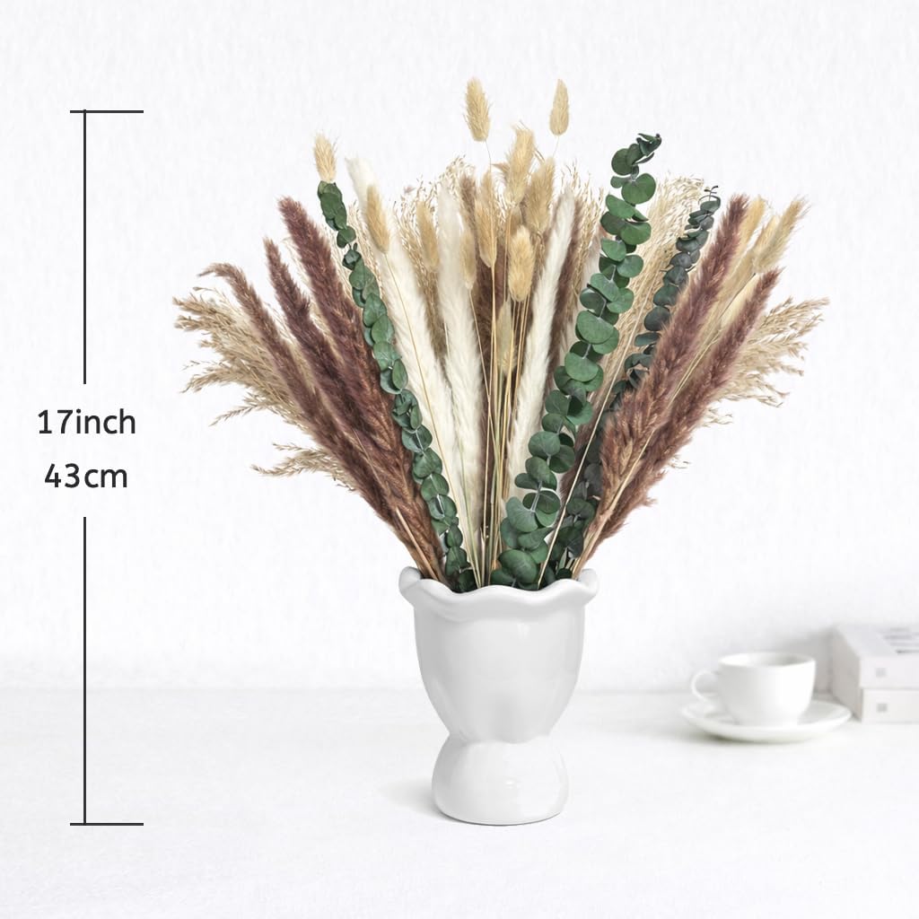 65 قطعة من الزهور الطبيعية الم - مراجعة Dried Pampas Bundle وسعره
