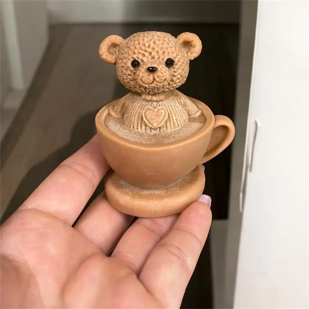 دمية دب في كوب قالب من السيليك - مراجعة Ceramic Candle Vessel وسعره